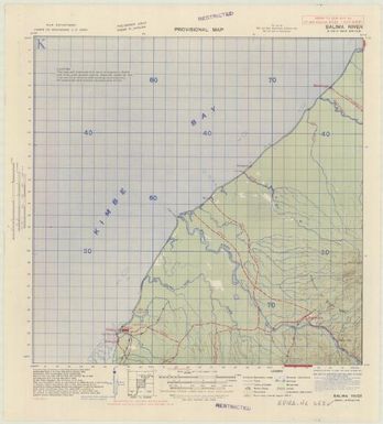 New Britain, provisional map (Balima River , overprinted)