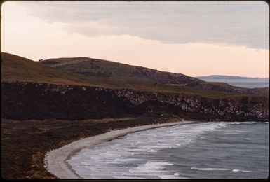 [Coastal landscape, Victory Beach and Te Whakarekaiwi, Otago Peninsula]