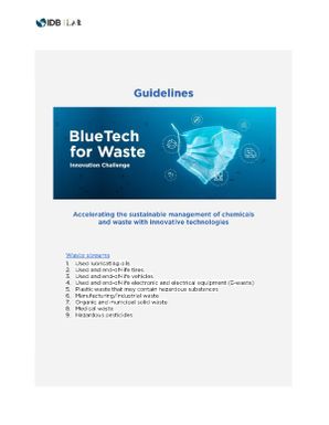 Blue Tech for Waste - Guidelines