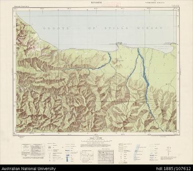Indonesia, Western New Guinea, Winoesi, Series: Nederlands-Nieuw-Guinea, Sheet 7-J & 6-J, 1957, 1:100 000