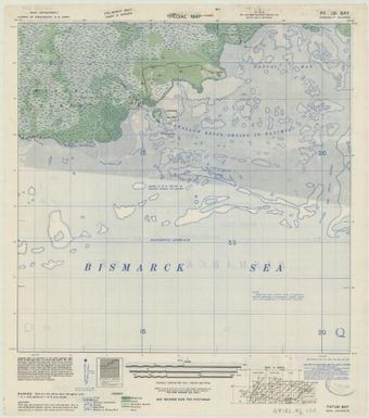 Special map Admiralty Islands (Patusi Bay , front)