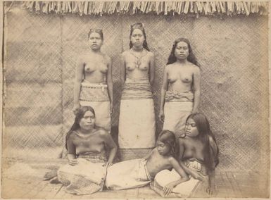 Group of Majuro women and girls, 1886