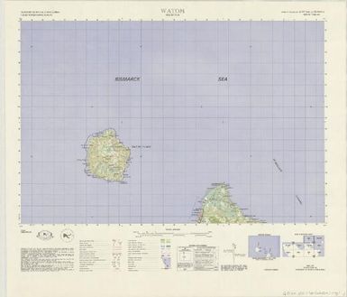 Territory of Papua & New Guinea 1:50,000 topographic survey: Watom (Sheet 6245 IV)