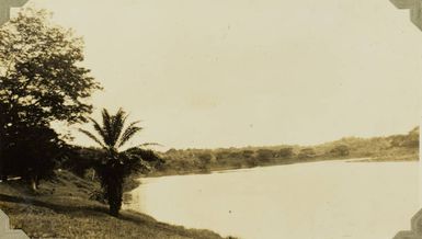Sheltered cove on an island road in the Vava'u Group, Tonga, 1928