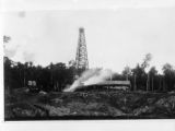 Papua New Guinea, oil well drilling rig at Orevi