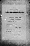 Patrol Reports. Milne Bay District, Rabaraba, 1965 - 1966