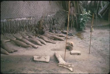 Measuring yams (2) : Maprik, Papua New Guinea,1959 / Terence and Margaret Spencer