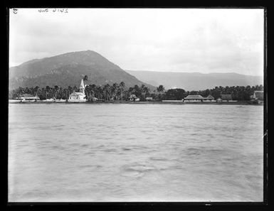 [Apia from Harbour (wreck of "Solide")]