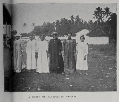 A group of Rarotongan natives