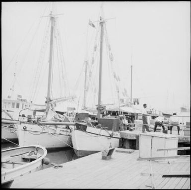 Sailing boats, Suva, Fiji, 1966 / Michael Terry