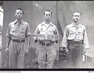 RABAUL, NEW BRITAIN, 1946-02-05. IDENTIFICATION PHOTOGRAPH OF SUSPECTED JAPANESE WAR CRIMINALS