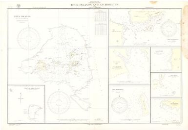 Truk Islands and anchorages with Losap Islands, Caroline Islands, North Pacific Ocean / Hydrographic Office, U.S. Navy