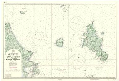 [New Zealand hydrographic charts]: New Zealand. North Island - East Coast. Bream Tail to Kawau Island including Great Barrier Island. (Sheet 522)