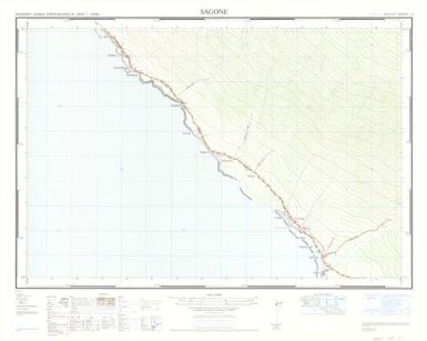 Western Samoa topographical map 1:20,000: Sagone (Sheet 10)