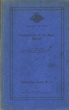 Depopulation of the Suau District / by F.E. Williams.