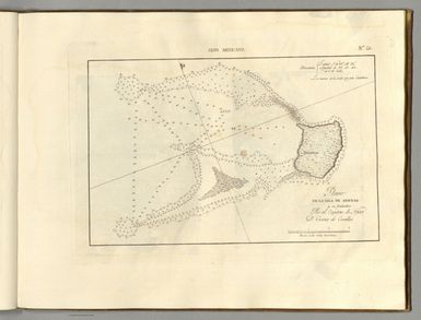 Plano de la Isla de Arenas y su fondeadero por el Capitan de Navio D. Ciriaco de Cevallos (1).