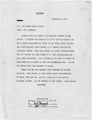 Franklin D. Roosevelt to Winston Churchill