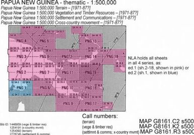 Papua New Guinea 1:500 000 : cross-country movement / compiled by the Department of Defence