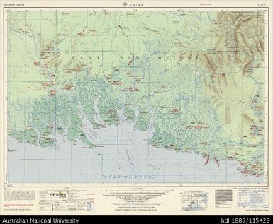 Papua New Guinea, Kikori (overprint 1965), Series: AMS T504, Sheet SB 55-13, 1963, 1:250 000