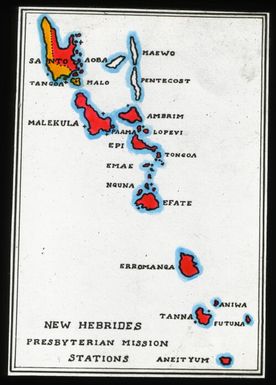 New Hebrides Presbyterian mission stations