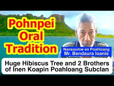 Legendary Tale of a Huge Hibiscus Tree and Two Brothers of Inen Koapin Poahloang Subclan, Pohnpei