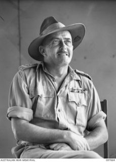 LAE, NEW GUINEA. 1945-10-04. LIEUTENANT COLONEL G.T.R. UFF, LEGAL OFFICER, HEADQUARTERS FIRST ARMY