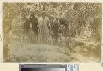 Man and woman visiting graves, Anatom, ca.1890