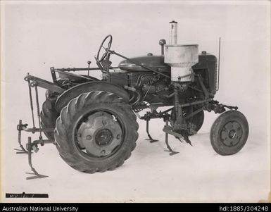 Farmall Tractor with experimental fertilizer unit