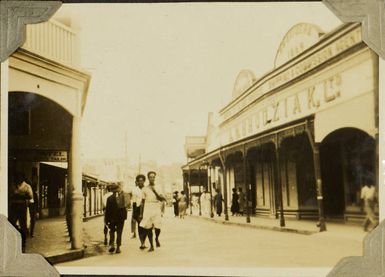 Shops in Suva, Fiji, 1928