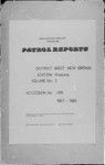 Patrol Reports. West New Britain District, Hoskins, 1967 - 1968