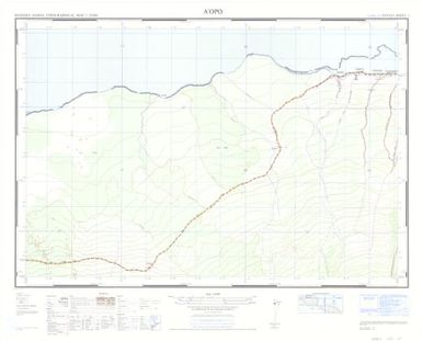 Western Samoa topographical map 1:20,000: A'opo (Sheet 3)