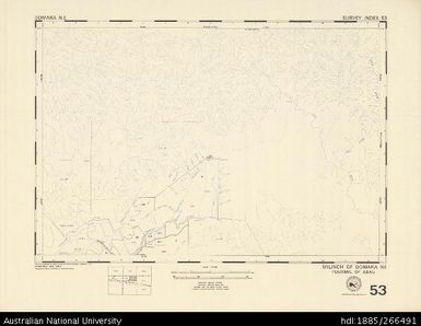 Papua New Guinea, Domara NE, Survey Index 53, 1:50 000, 1972