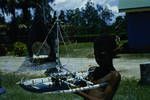 Model canoe exhibited at Wewak Show, 1960?