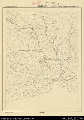 New Caledonia, Bourail, Sheet 11-O (West), 1:40 000