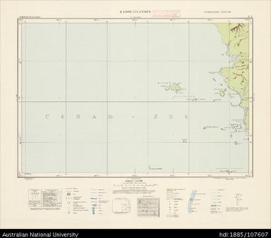 Indonesia, Western New Guinea, Kaboe-Eilanden, Series: Nederlands-Nieuw-Guinea, Sheet 8-C, 1958, 1:100 000