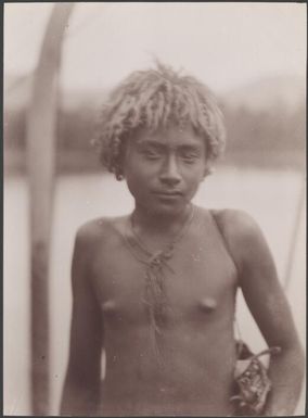 A boy of Vella Lavella, Solomon Islands, 1906, 1 / J.W. Beattie