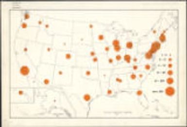[Distribution of fellows of the AGS, 1971] / American Geographical Society of New York