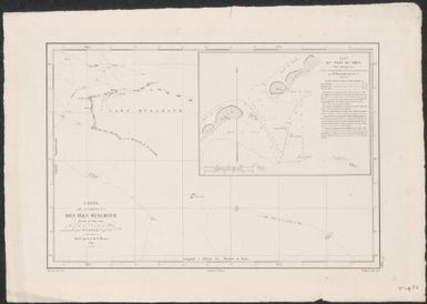 Carte de la partie N.O. des Iles Mulgrave dressee en Aout 1845, a bord de la corvette de Rhin / commandee par Mr A. Berard, Capne de la Vau ; ecrit par J.M. Hacq