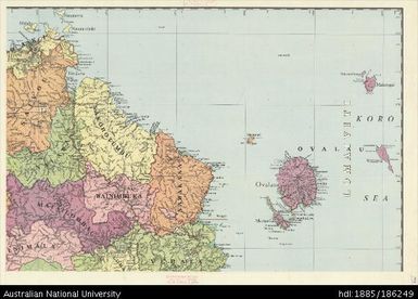 Fiji, Vanua Levu and Adjacent Islands, Colony of Fiji, Northeast Sheet, 1954, 1:126 720