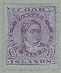 Stamp: Cook Islands One and a Half Pence