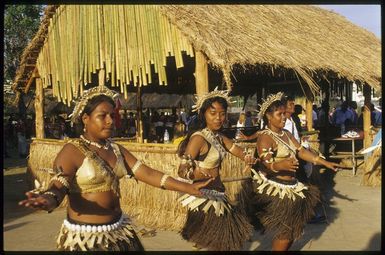 Kiribati women performing at the 8th Festival of Pacific Arts, Noumea, New Caledonia