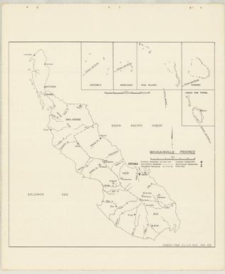 P.N.G. sub-provincial boundaries (Sheet Bougainville province)