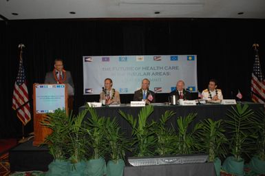 [Assignment: 48-DPA-09-29-08_SOI_K_Isl_Conf_AM] Insular Areas Health Summit [("The Future of Health Care in the Insular Areas: A Leaders Summit") at the Marriott Hotel in] Honolulu, Hawaii, where Interior Secretary Dirk Kempthorne [joined senior federal health officials and leaders of the U.S. territories and freely associated states to discuss strategies and initiatives for advancing health care in those communinties [48-DPA-09-29-08_SOI_K_Isl_Conf_AM_DOI_0439.JPG]