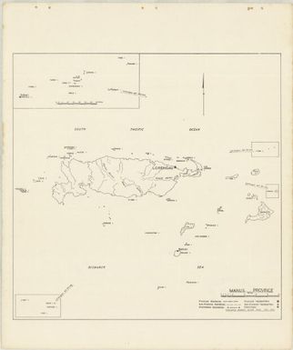 P.N.G. sub-provincial boundaries (Sheet Manus province)