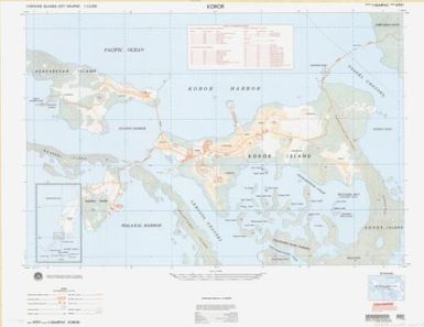 Koror : Caroline Islands city graphic, 1:12,500 / prepared and published under the direction of the Department of Defense by the 652d Engineer Battalion (Topographic) (Army)