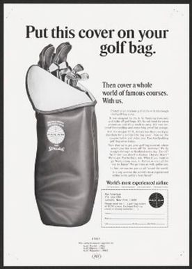 Put this cover on your golf bag.