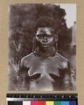 Portrait of woman, Delena, Papua New Guinea, ca. 1905-1915