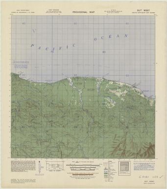 Provisional map, northeast New Guinea: But West (Sheet But West)