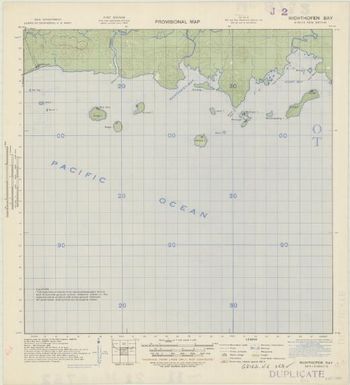 New Britain, provisional map (Richthofen Bay)