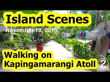 Walking on Kapingamarangi Atoll, Micronesia (2)